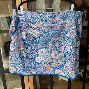 T by Talbots 3X performance skirt skort built in shorts plus curve golf tennis